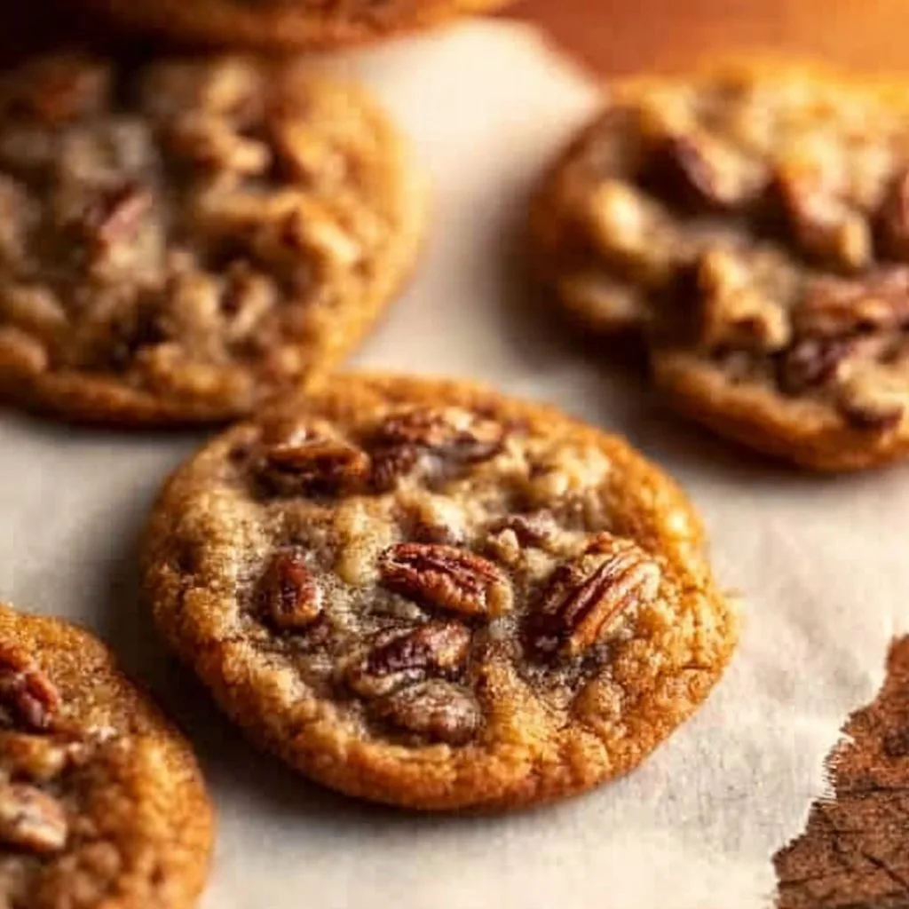 Thin, Chewy, Pecan Pie Cookies pecan pie cookies Thin, Chewy, Pecan Pie Cookies