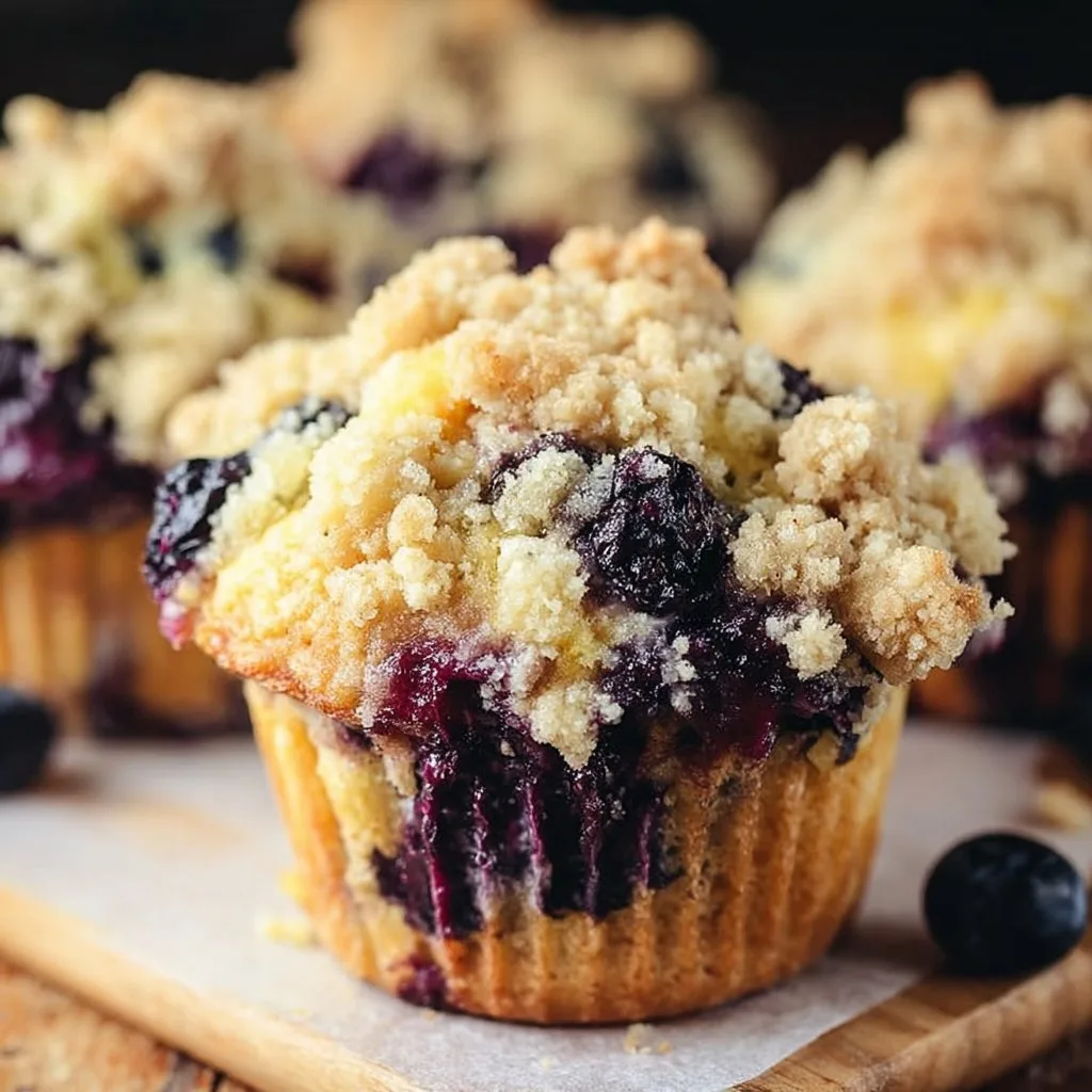 Blueberry Cream Cheese Muffins with Streusel Crumb Topping blueberry muffins Blueberry Cream Cheese Muffins with Streusel Crumb Topping
