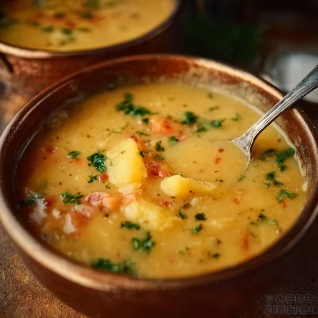Homemade German Potato Soup (Kartoffelsuppe) German potato soup Homemade German Potato Soup (Kartoffelsuppe)