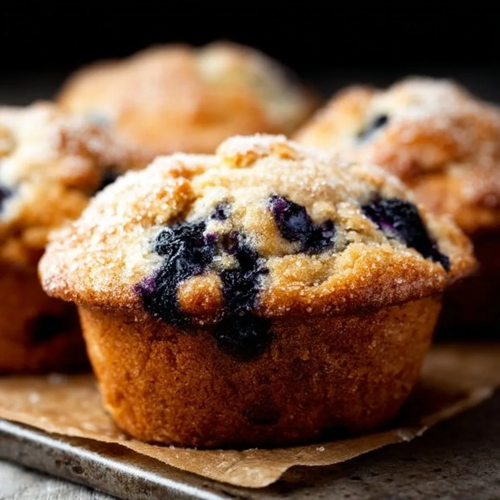 Bakery Style Blueberry Muffins