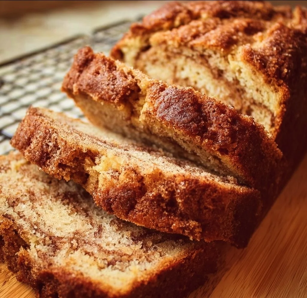 Amish Cinnamon Bread Amish Cinnamon Bread Loaf of freshly baked Amish Cinnamon Bread on a wooden table