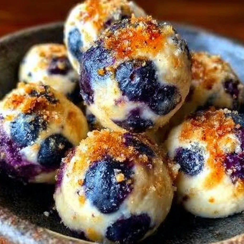 Lemon Blueberry Cottage Cheese Protein Bites