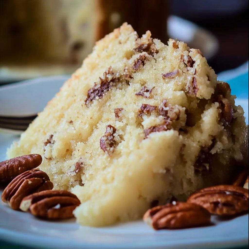 Butter Pecan Cake Butter Pecan Cake Delicious Butter Pecan Cake topped with creamy frosting and pecans