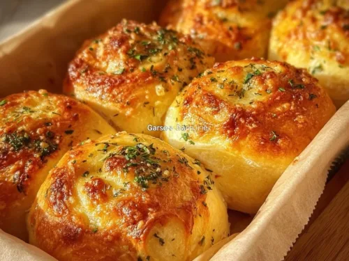 Buttery cheese garlic rolls, everyone will love them!