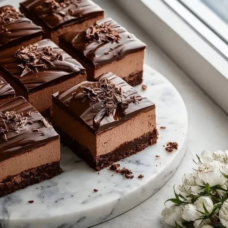 Chocolate Mousse Brownies raspberry cheesecake Delicious chocolate mousse brownies topped with whipped cream and chocolate shavings