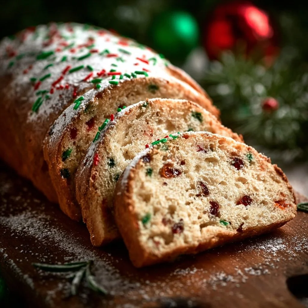 Christmas Bread Christmas Bread Freshly baked Christmas Bread adorned with festive decorations