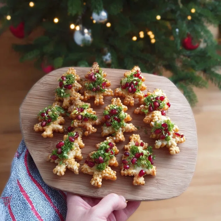Christmas Tree Snacks No Bake Pecan Pie Balls Festive Christmas Tree Snacks arranged on a holiday-themed platter.