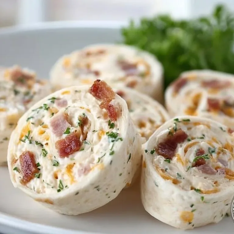 Delicious Cheddar Bacon Ranch Tortilla Pinwheels Bacon Wrapped Little Smokies Delicious cheddar bacon ranch pinwheels on a serving platter