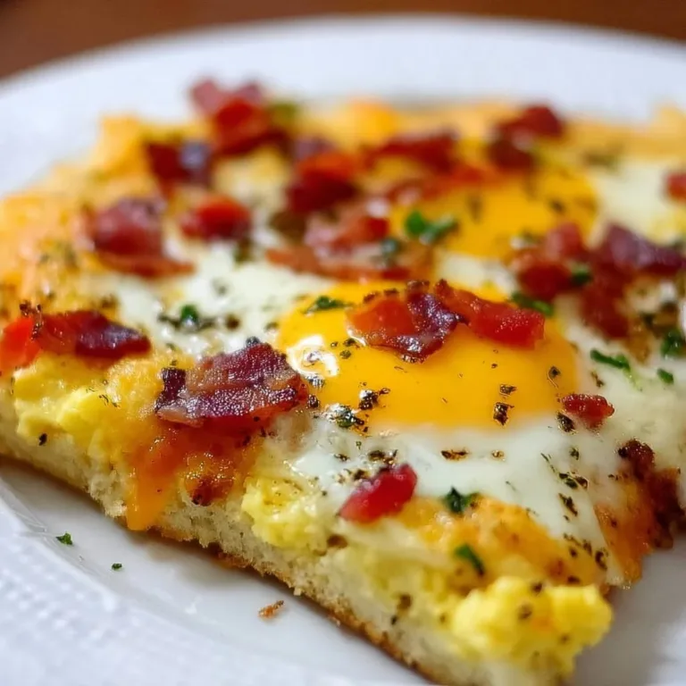 Easy Breakfast Pizza apple pie cinnamon rolls Delicious easy breakfast pizza topped with eggs and cheese