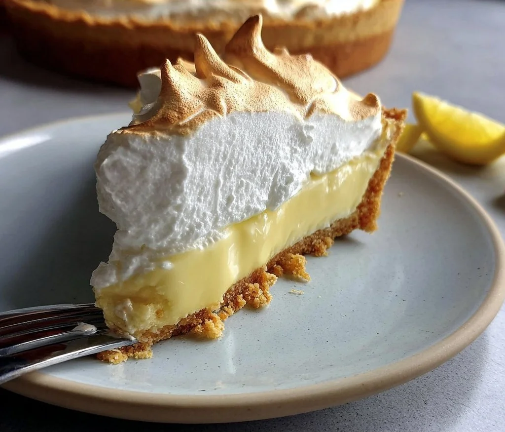 Delicious easy lemon pie with a flaky crust and creamy lemon filling