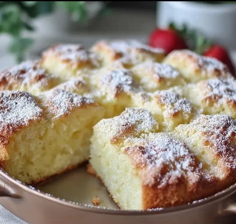 French Butter Cake Sourdough Cinnamon Rolls Delicious slice of French Butter Cake, showcasing its rich texture and golden color.