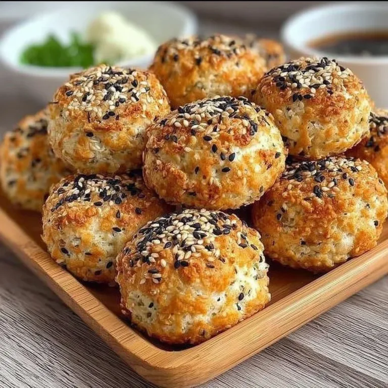 High-Protein Bagel Bites grilled salmon onigiri recipe High-Protein Bagel Bites with toppings on a plate