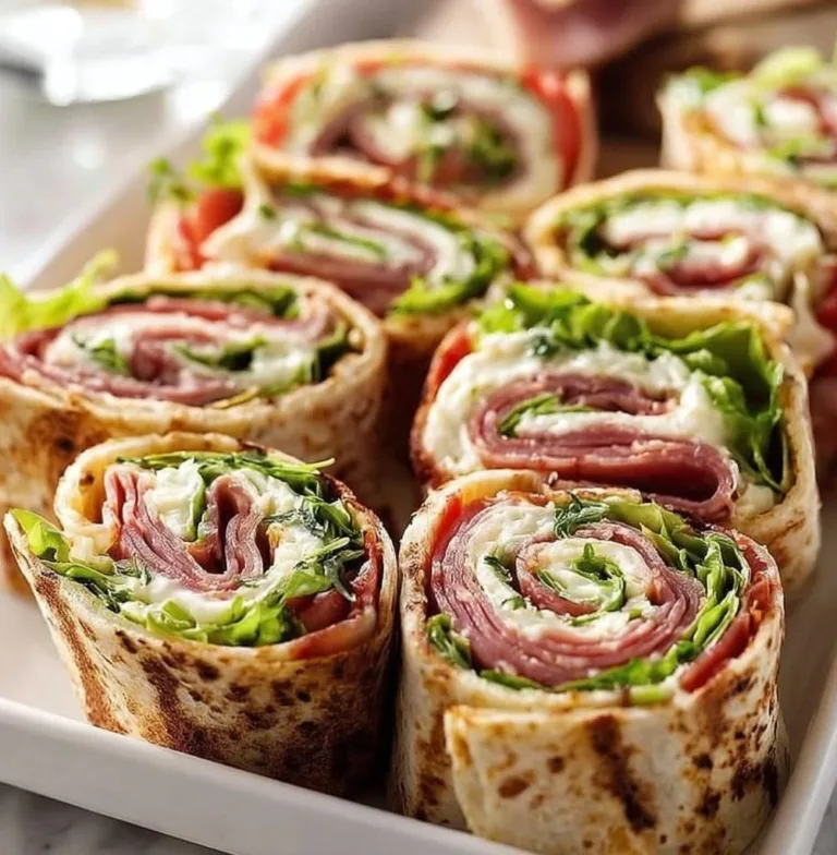 Deliciously rolled Italian pinwheel sandwiches filled with fresh ingredients