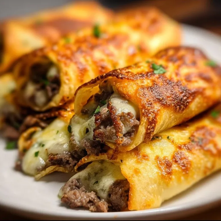 Delicious Keto Philly Cheesesteak Rolls, low-carb and flavorful dish.
