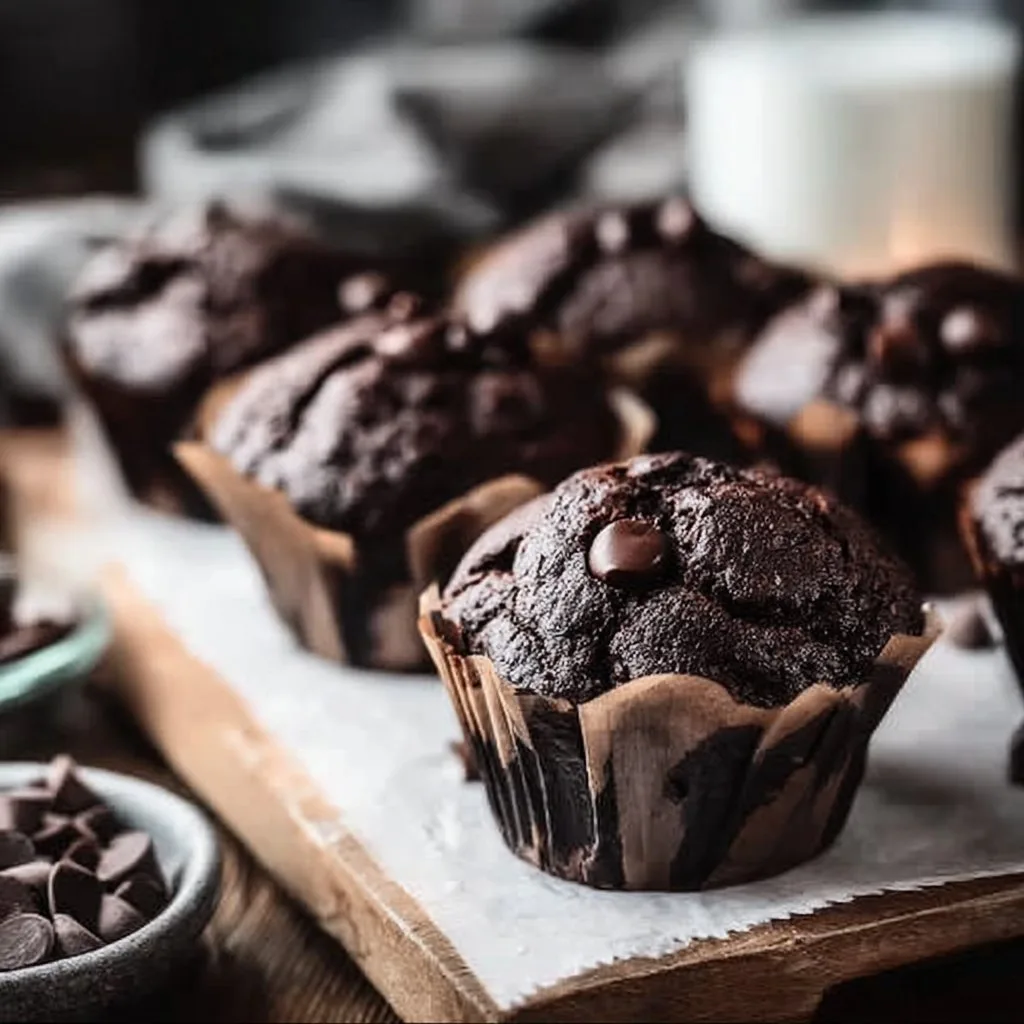 Double Chocolate Espresso Muffins