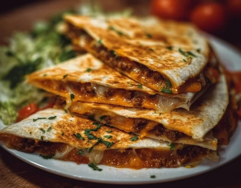 Smashburger Quesadillas turkey chili Smashburger Quesadillas with melted cheese and fresh ingredients