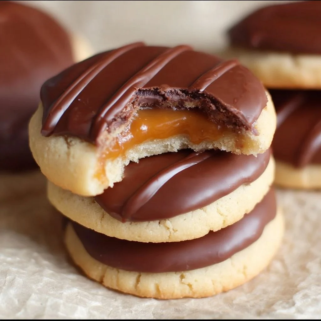 Twix Cookies Twix Cookies Delicious homemade Twix Cookies with chocolate and caramel topping