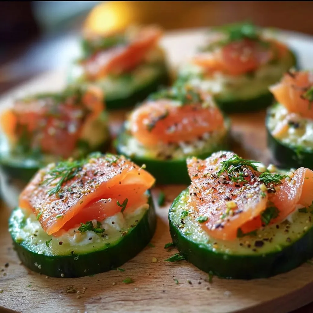 Cucumber Smoked Salmon Bites