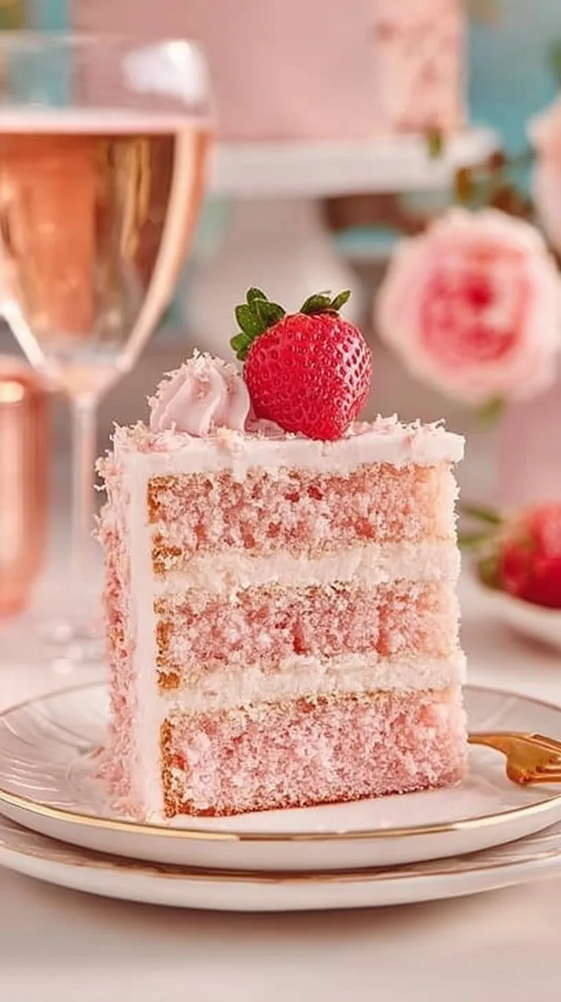 Pink Champagne Cake Recipe