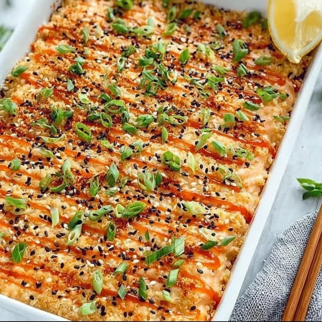 Salmon Sushi Bake