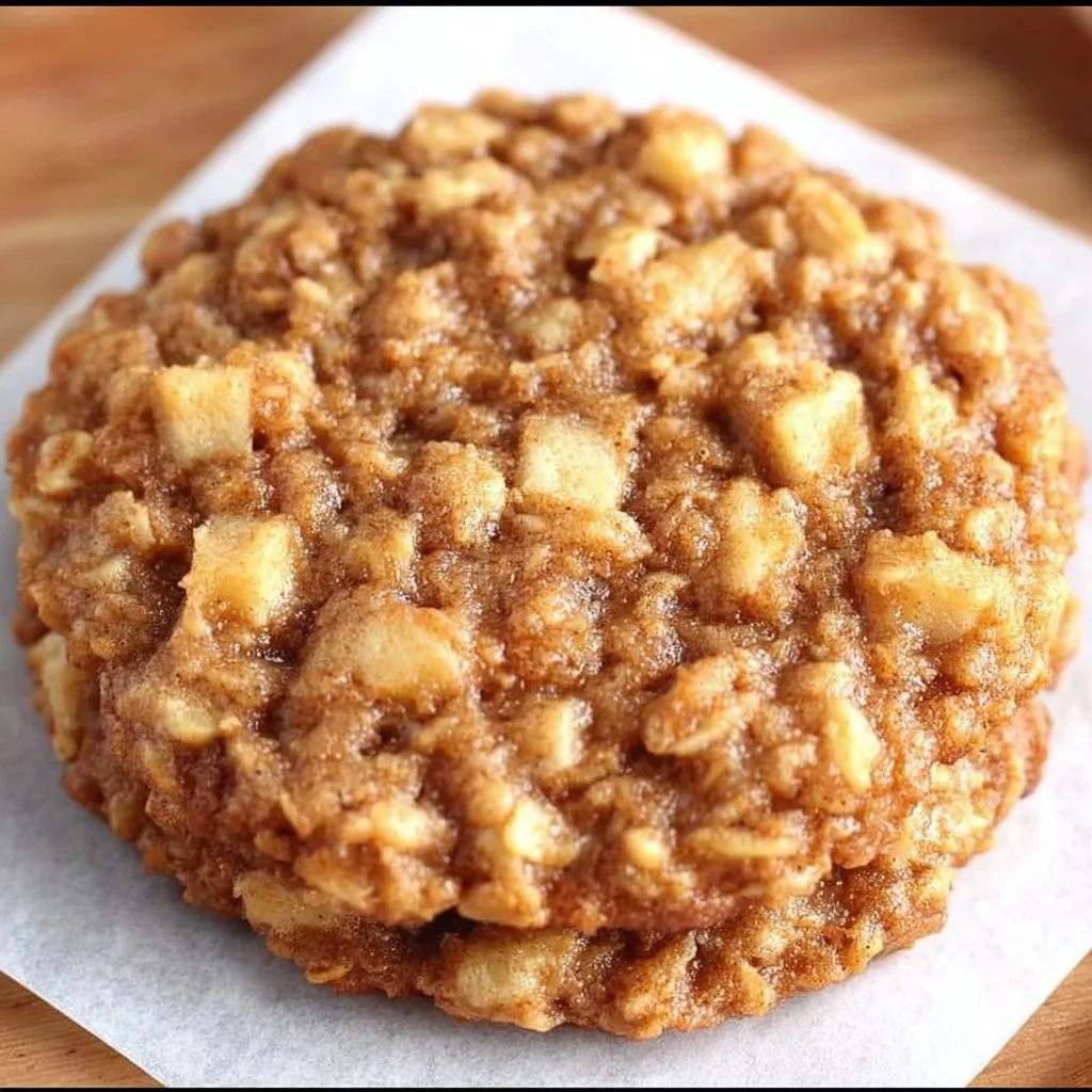 Healthy Apple Pie Oatmeal Cookies