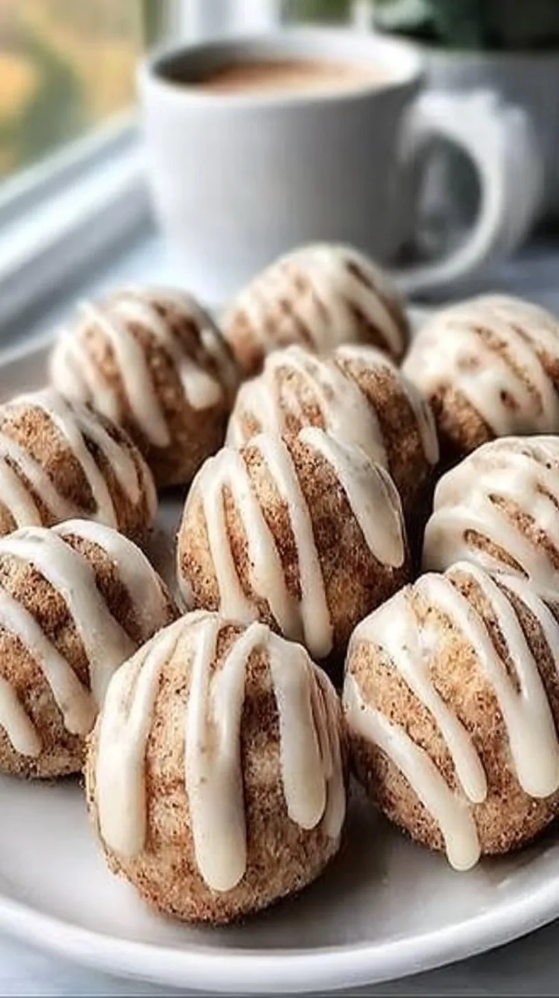 Cinnamon Roll Protein Bites
