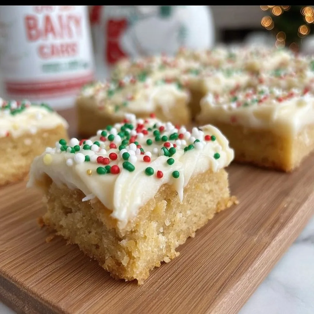 Christmas Protein Sugar Cookie Bars