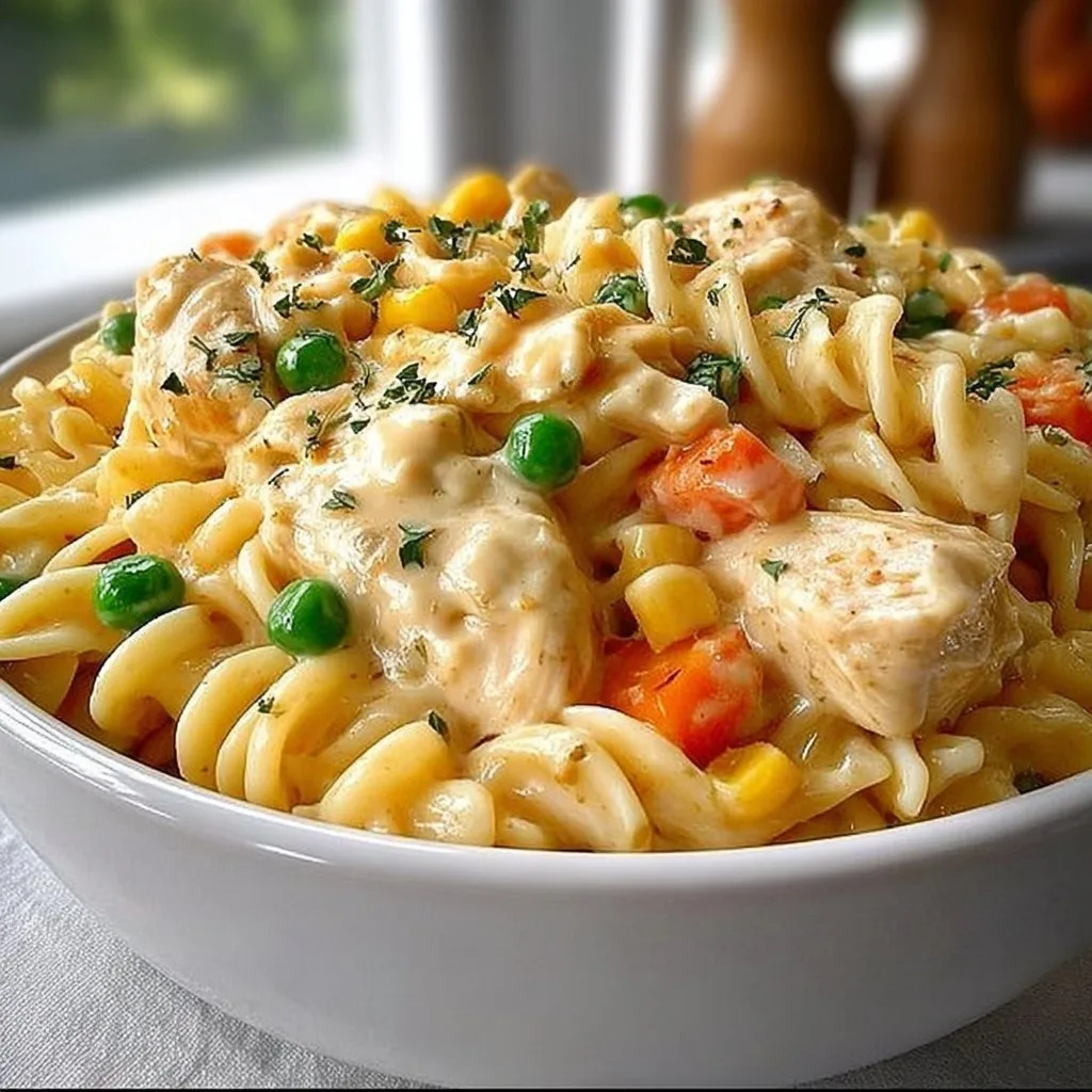 Classic Chicken Pot Pie Pasta