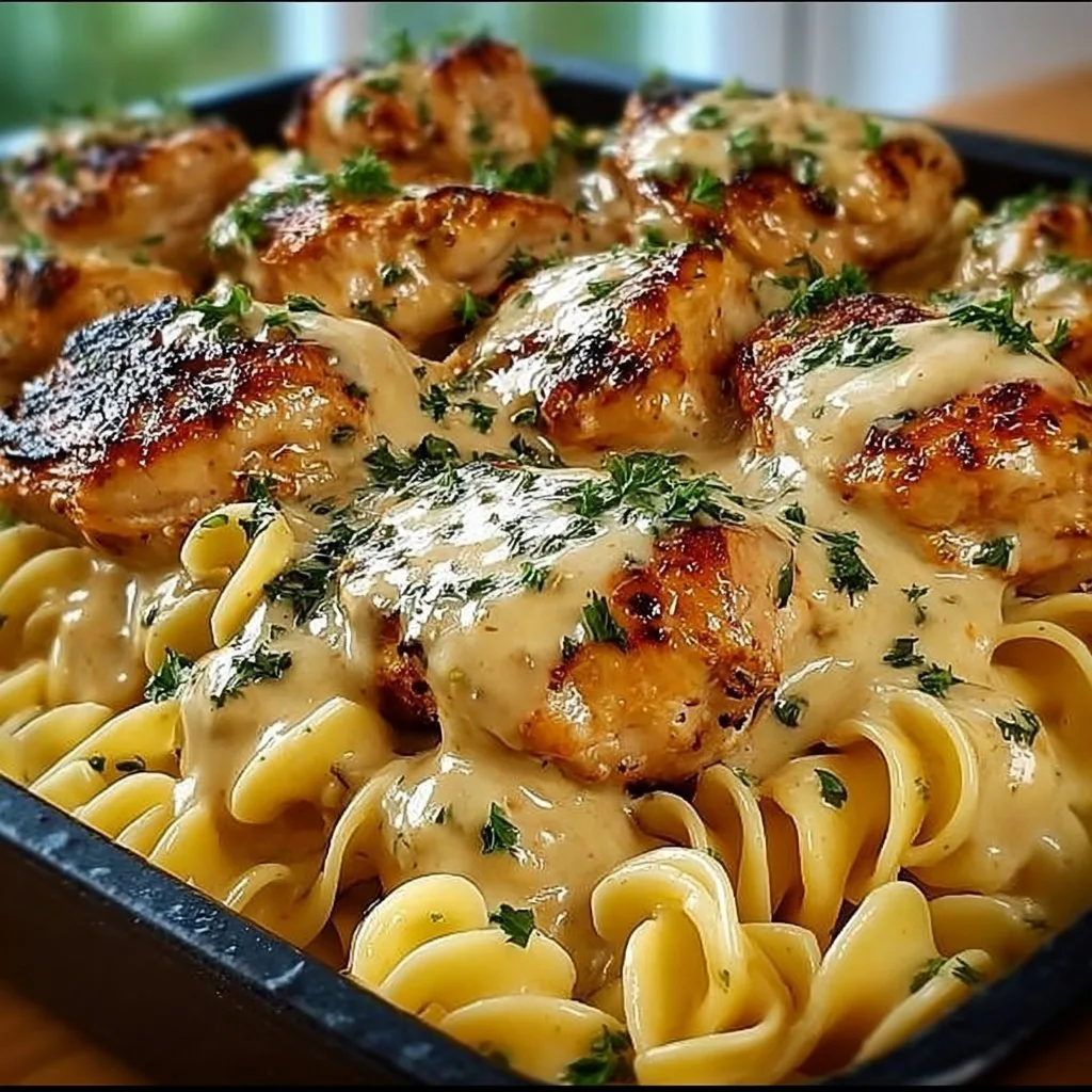 Easy One-Pan Chicken with Buttered Noodles