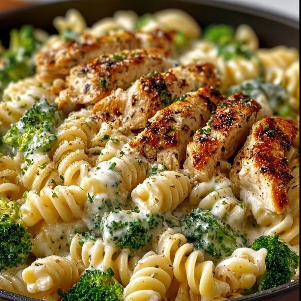 Creamy Rotisserie Chicken Broccoli Pasta