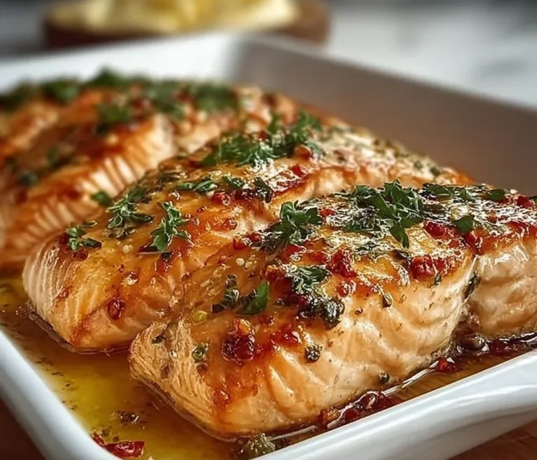 Baked Salmon Amish White Bread Deliciously baked salmon fillet seasoned and ready to serve.