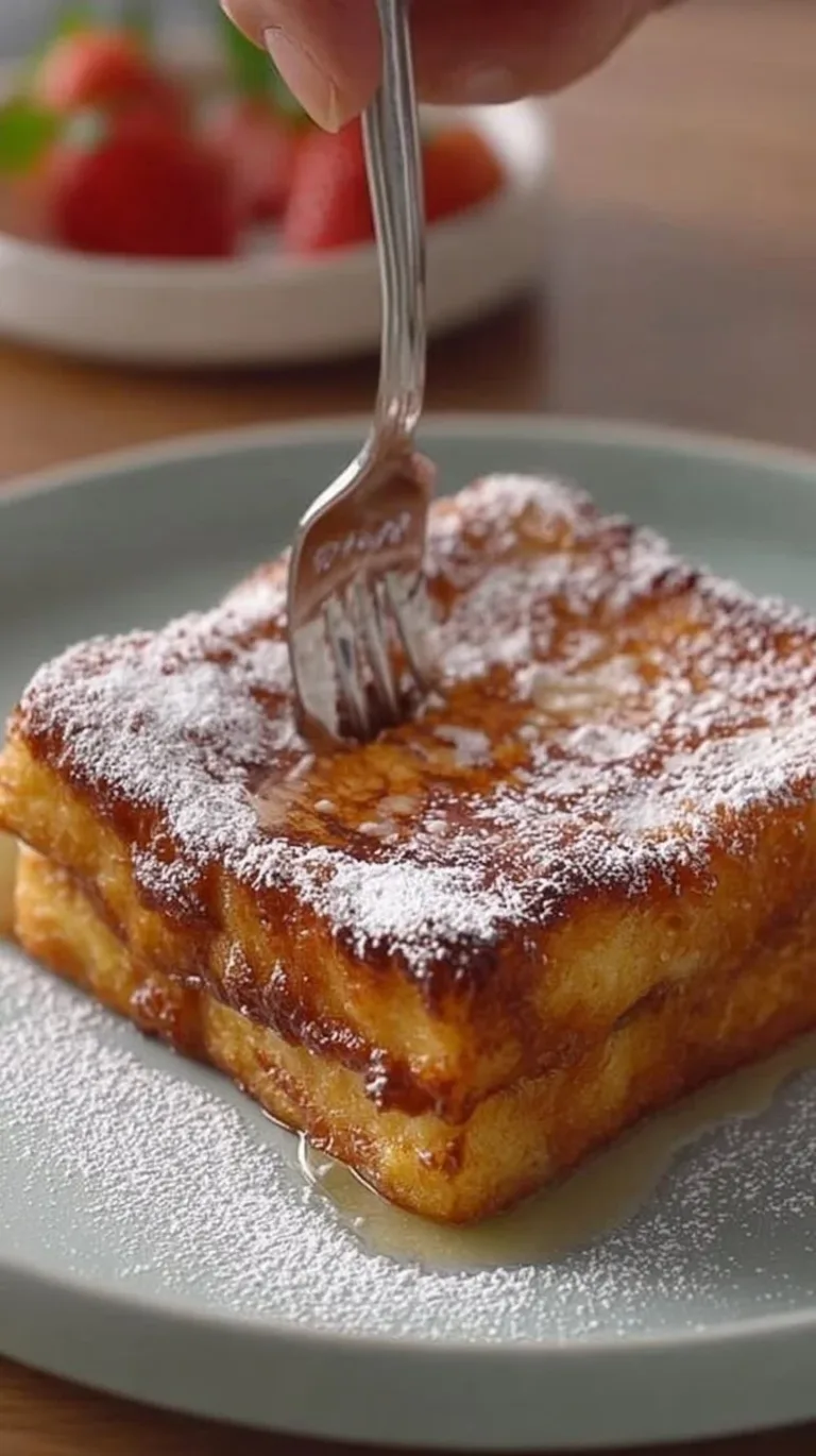 Crispy French Toast French toast Delicious crispy French toast served with syrup and berries