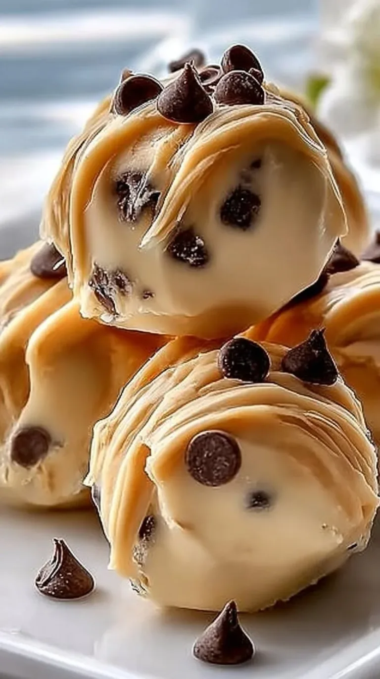 Frozen Greek yogurt peanut butter bites served on a plate.