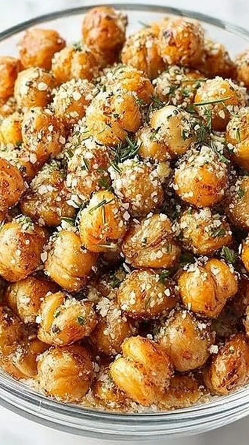 Ranch Flavored Oven-Baked Crispy Roasted Chickpeas Ranch Chickpeas Ranch Flavored Oven-Baked Crispy Roasted Chickpeas