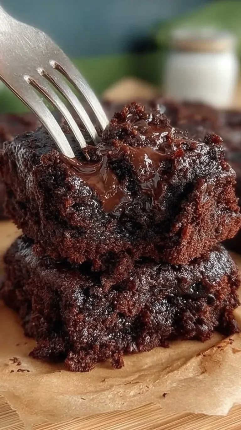 Delicious gluten-free zucchini brownies topped with chocolate sprinkles