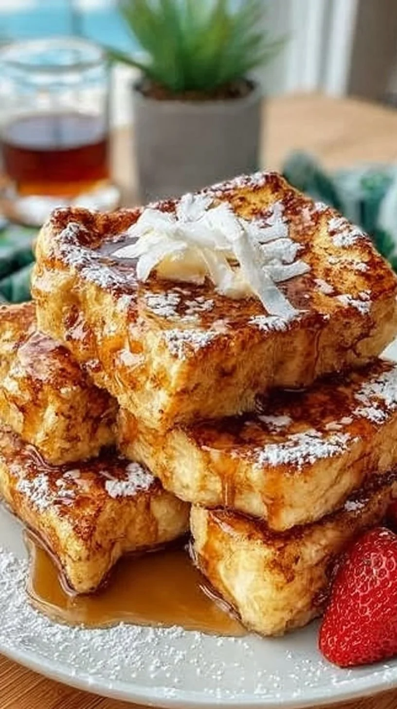 Hawaiian Roll French Toast Hawaiian Roll French Toast Delicious Hawaiian Roll French Toast topped with syrup and fresh fruit