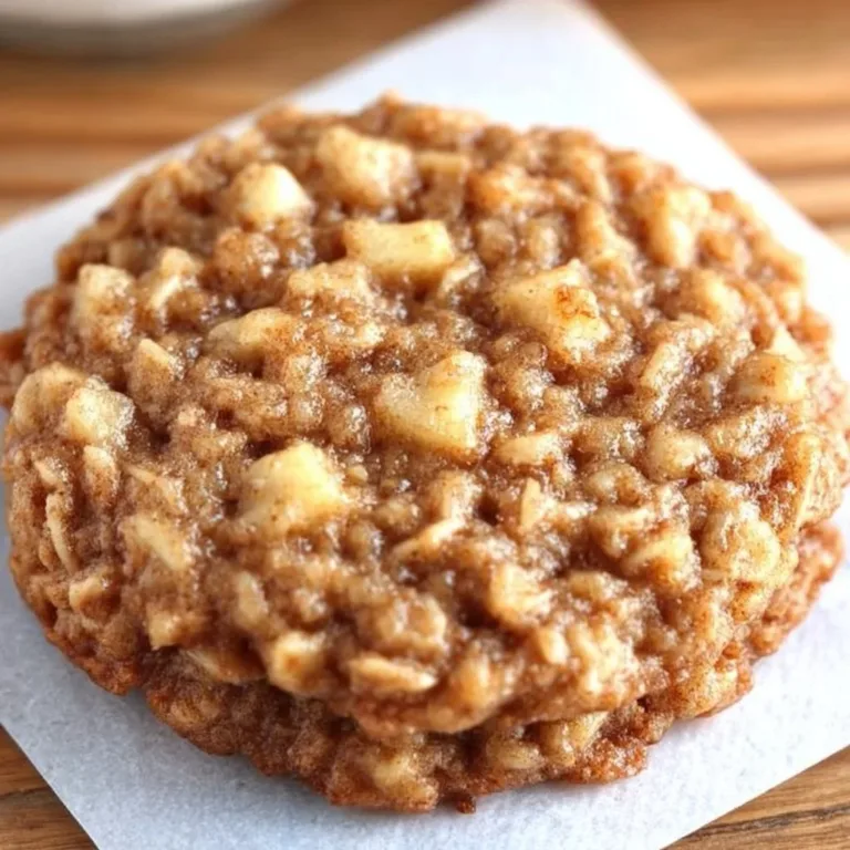 Delicious healthy apple pie oatmeal cookies fresh out of the oven