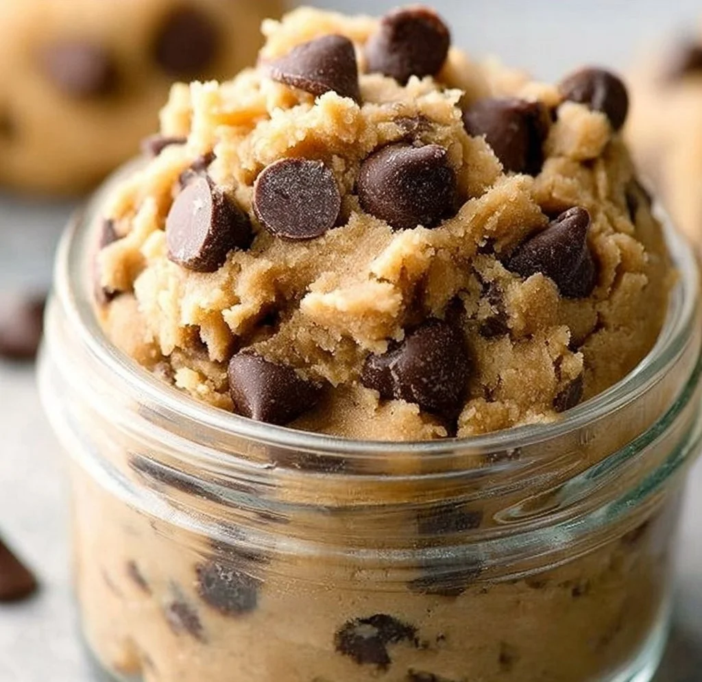 Healthy Snack Idea - Protein Cookie Dough | High protein cookies, Healthy protein snacks, Protein foods protein cookie dough Delicious protein cookie dough ready to be enjoyed as a healthy snack option.