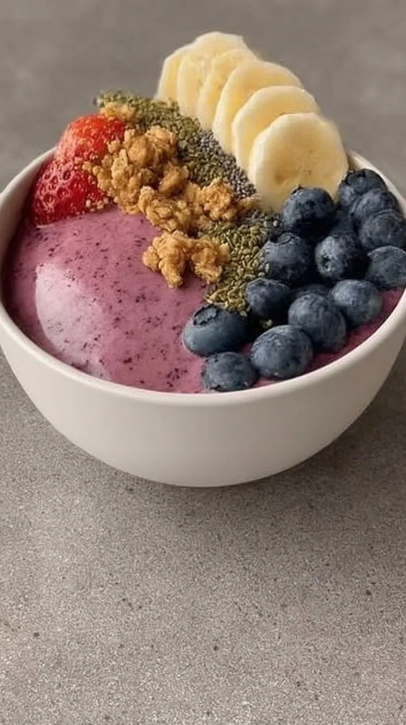 High Protein Breakfast Smoothie Bowl breakfast smoothie High Protein Breakfast Smoothie Bowl