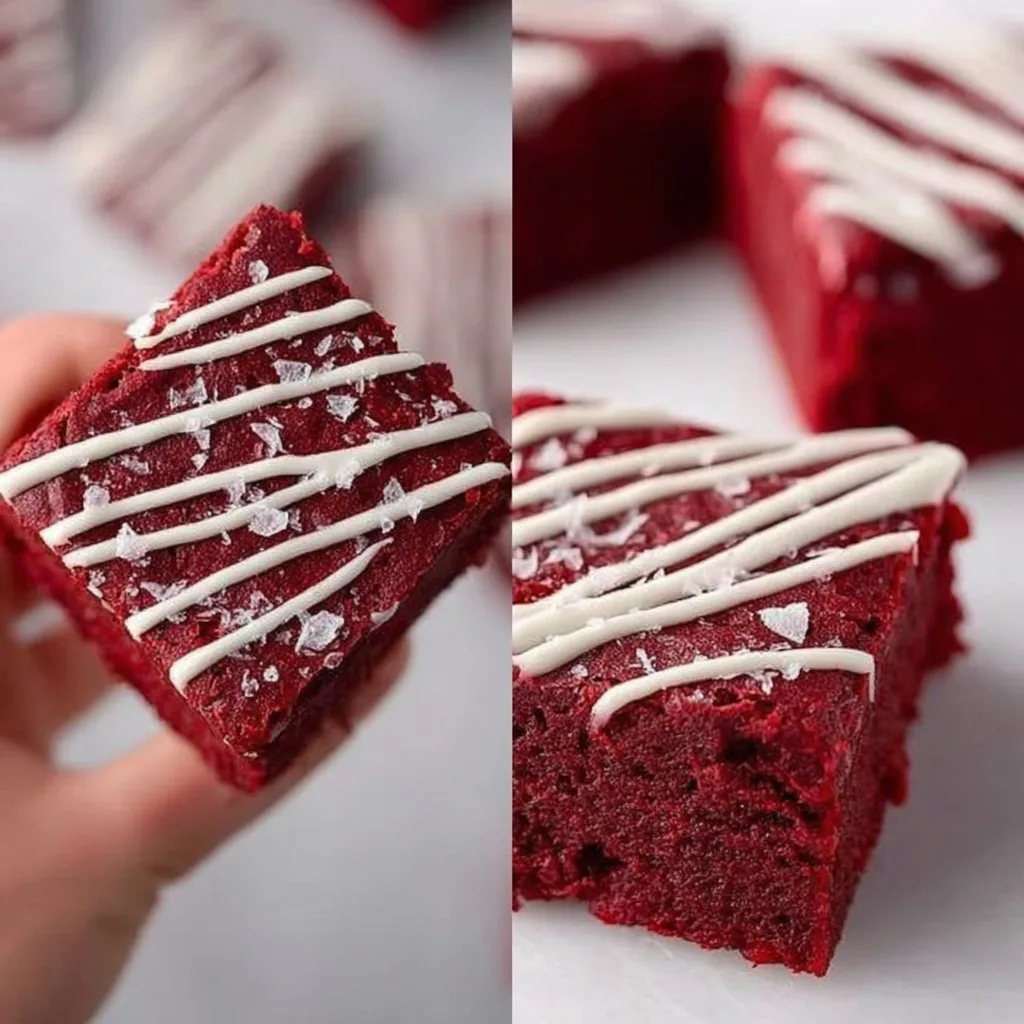 Fudgy Red Velvet Brownies
