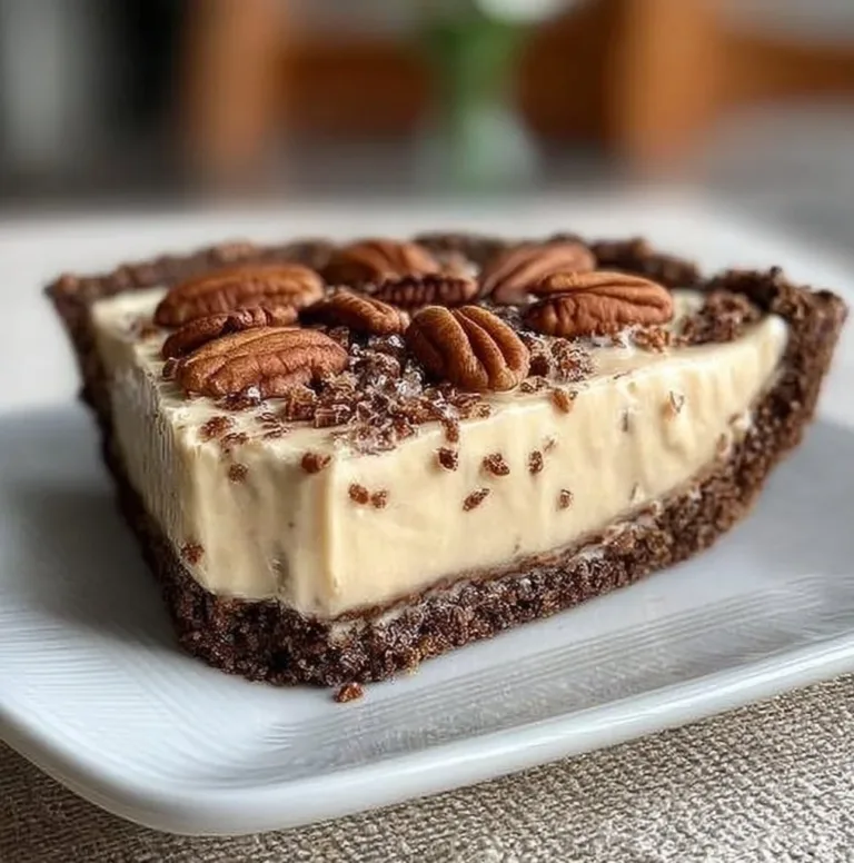 No-Bake Keto Pecan Cream Pie sourdough garlic knots No-Bake Keto Pecan Cream Pie with creamy filling and nut topping