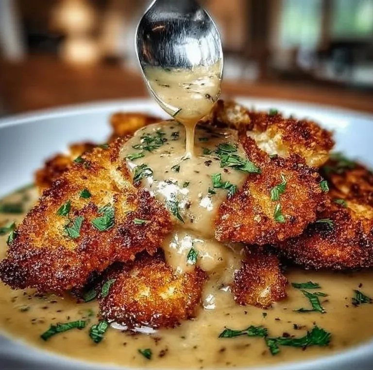 Parmesan Crusted Chicken smothered chicken Delicious Parmesan Crusted Chicken served on a plate with garnishes