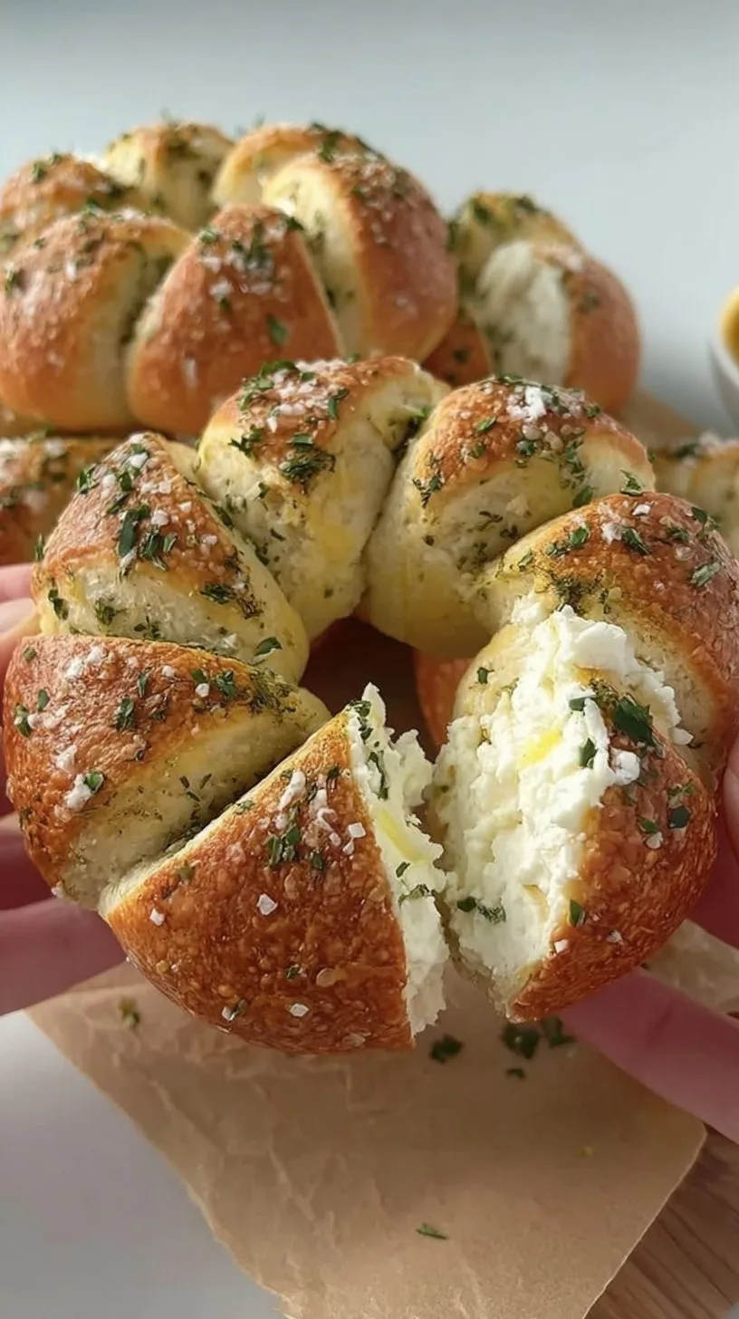 Garlic Cream Cheese Bagels