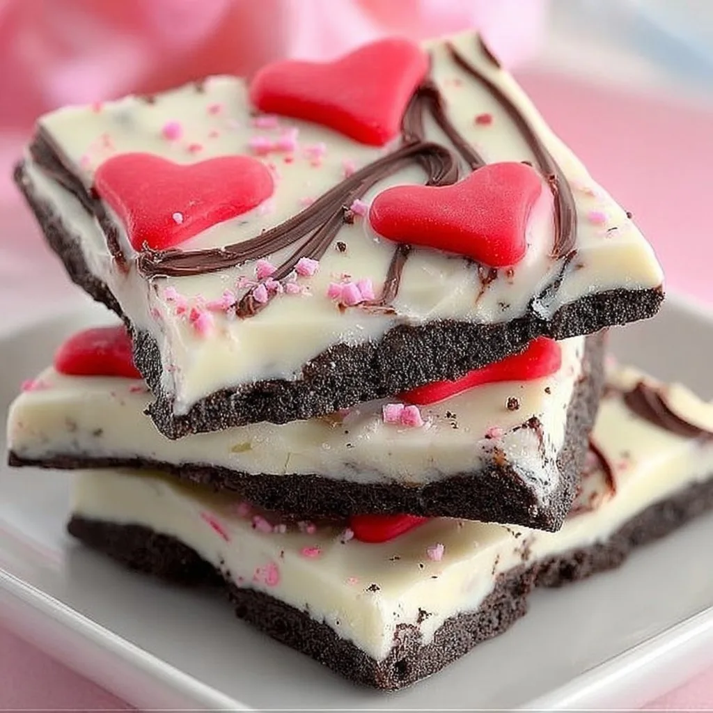 Easy Valentine's Oreo Bark