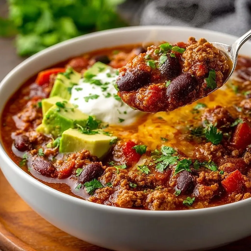 Healthy Turkey Vegetable Chili turkey vegetable chili Healthy Turkey Vegetable Chili