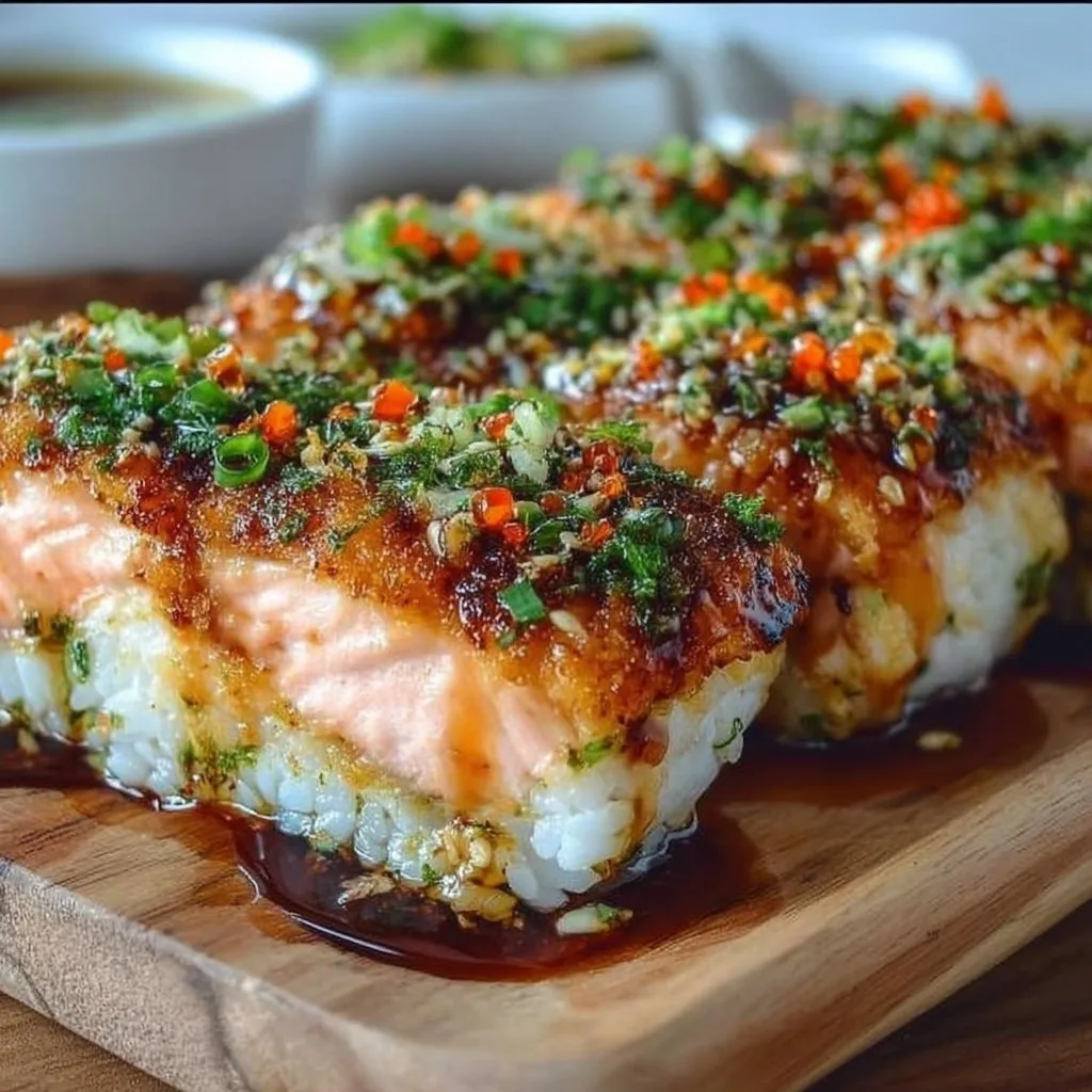 Spicy Salmon Sushi Bake Recipe salmon sushi bake Spicy Salmon Sushi Bake Recipe