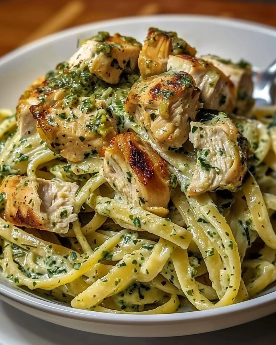 Creamy Pesto Chicken Pasta