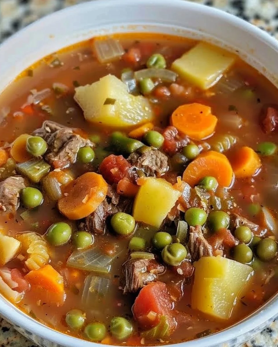 My Mom's Old-Fashioned Vegetable Beef Soup