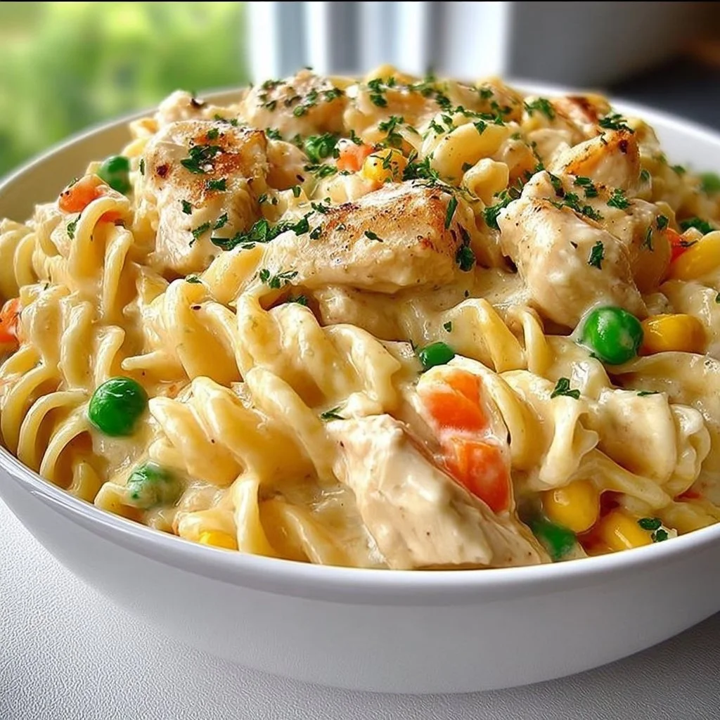 Classic Chicken Pot Pie Pasta