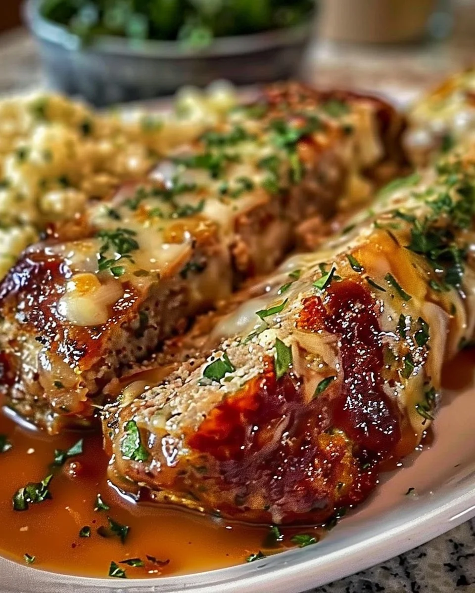 Garlic Parmesan Chicken Meatloaf